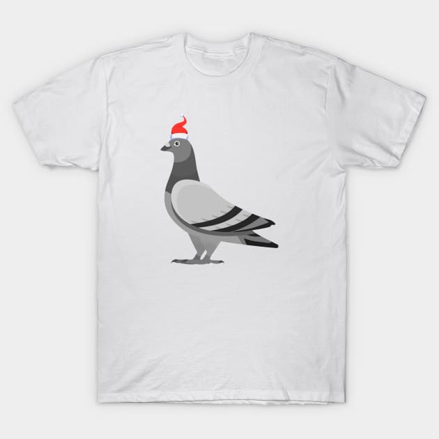 Christmas Pigeon T-Shirt by NV